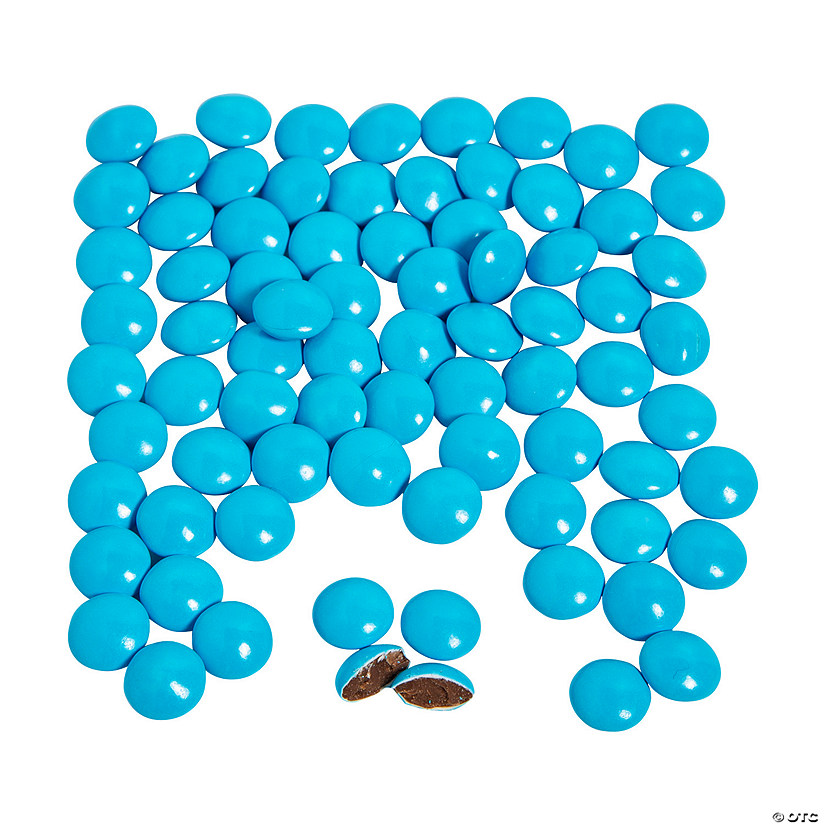Bulk 1088 Pc. Blue Milk Chocolate Gems Image