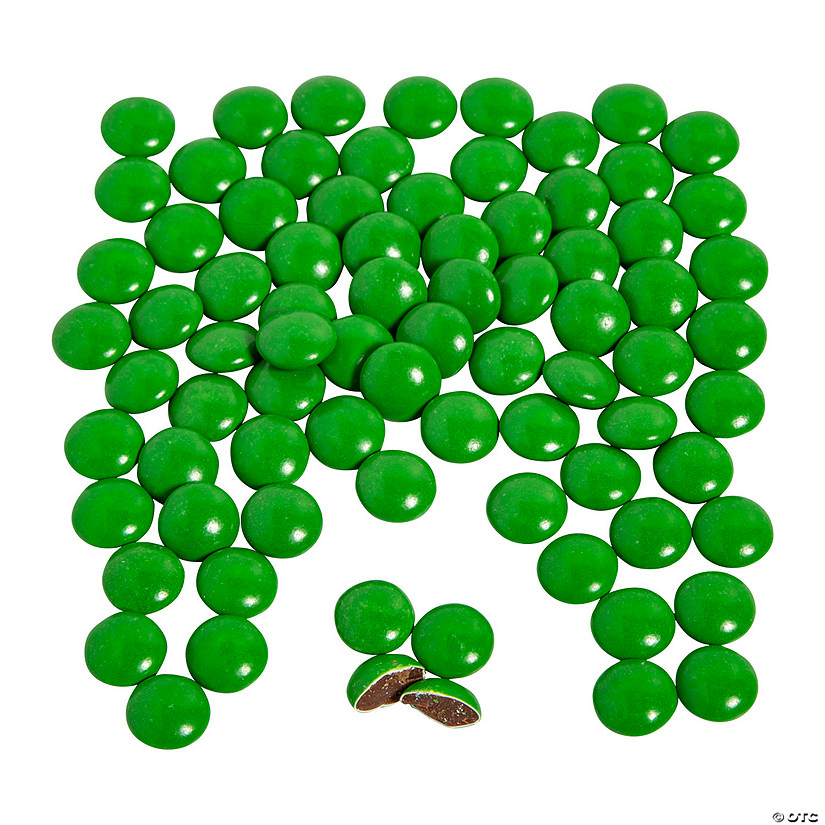 Bulk 1088 Pc. Dark Green Milk Chocolate Gems Image