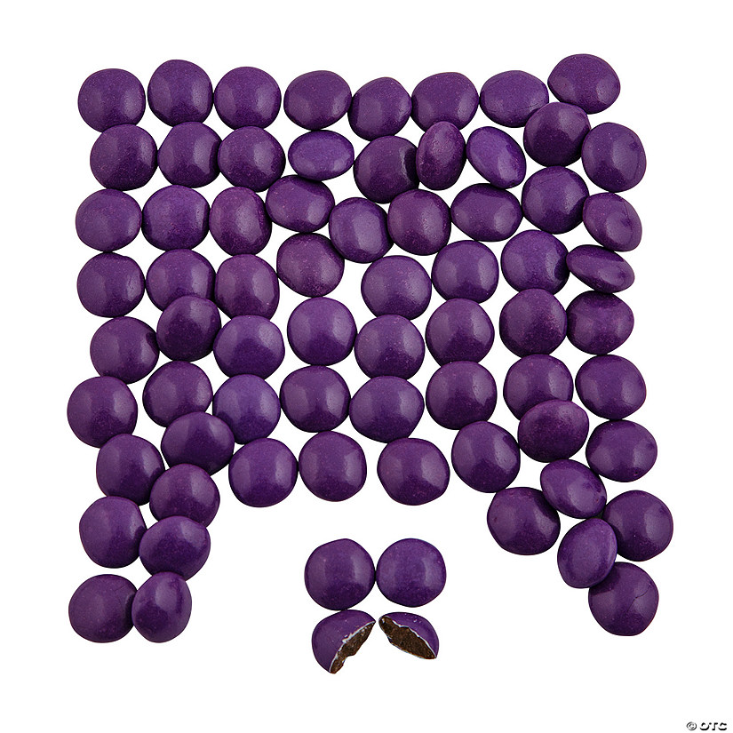 Bulk 1088 Pc. Purple Milk Chocolate Gems Image