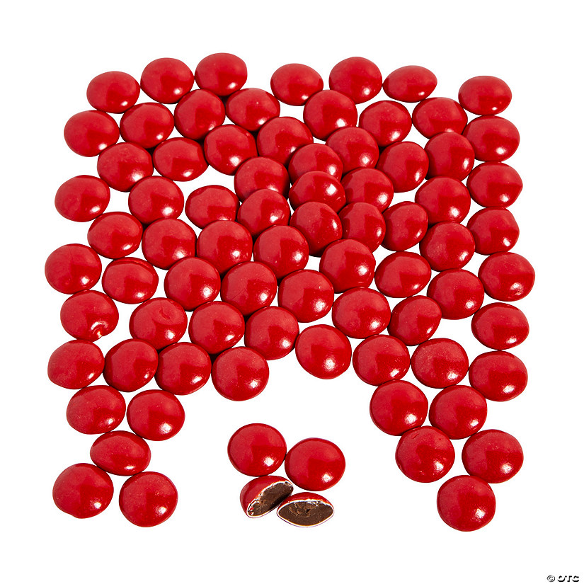 Bulk 1088 Pc. Red Milk Chocolate Gems Image