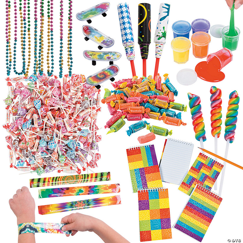 Bulk 1100 Pc. Rainbow Toy &amp; Candy Assortment Image