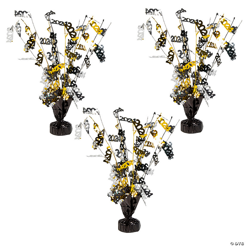 Bulk 12 Pc. 2024 Foil Burst Centerpieces Image