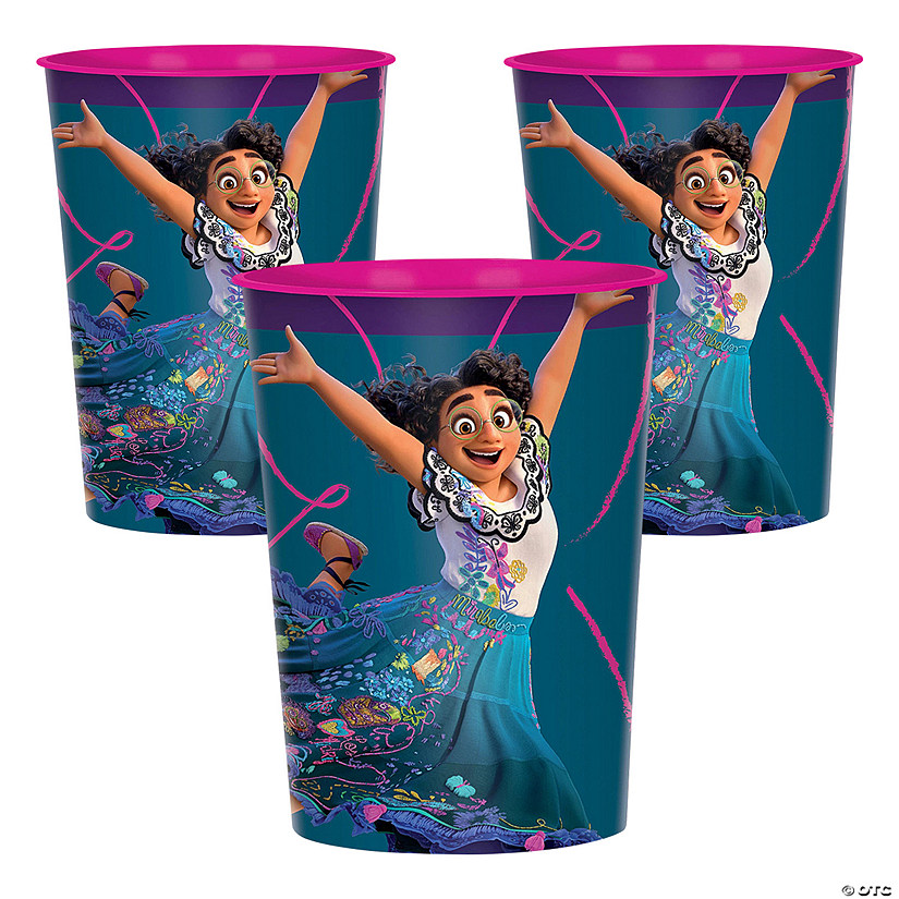 Bulk 12 Pc. Disney&#8217;s Encanto Dancing Mirabel Reusable Plastic Favor Tumblers Image