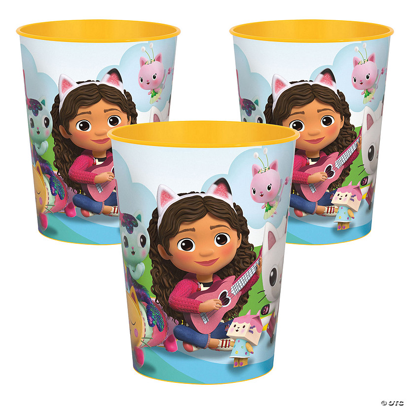 Bulk 12 Pc. DreamWorks Gabby&#8217;s Dollhouse&#8482; Party Reusable BPA-Free Plastic Favor Tumblers Image