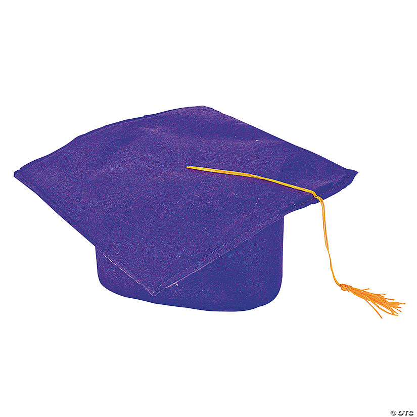 Bulk 12 Pc. Kids Felt Elementary School Graduation Caps with Tassel Image