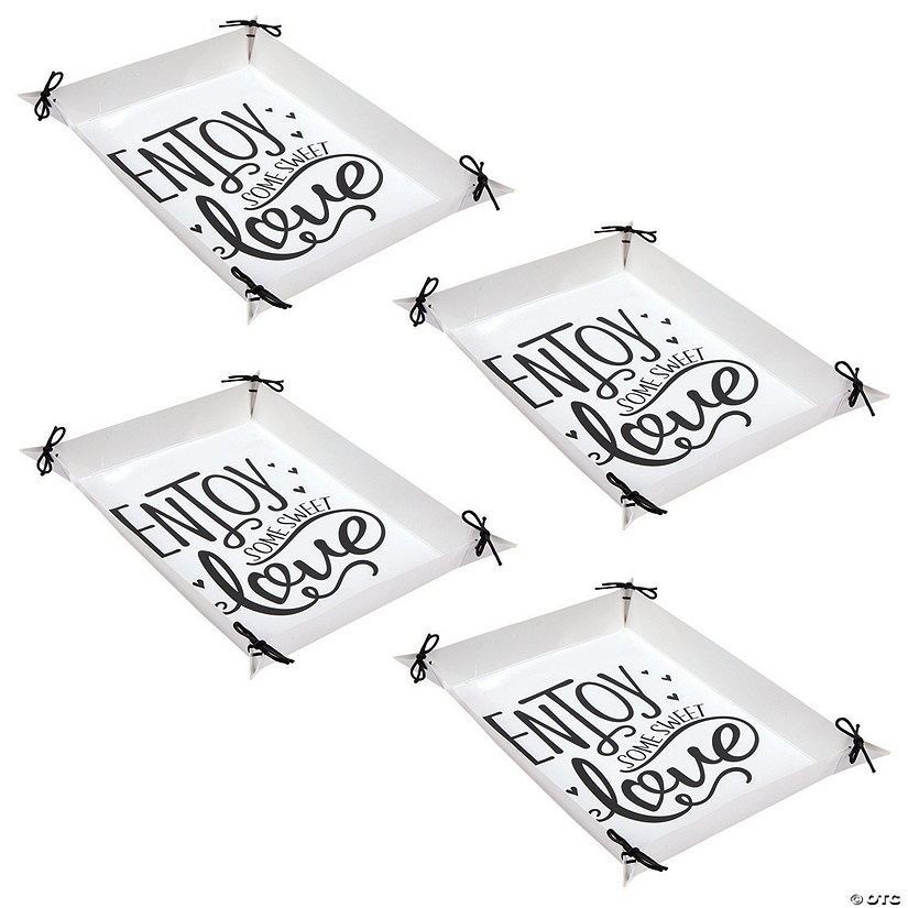 Bulk 12 Pc. Medium Sweet Love Serving Trays Image