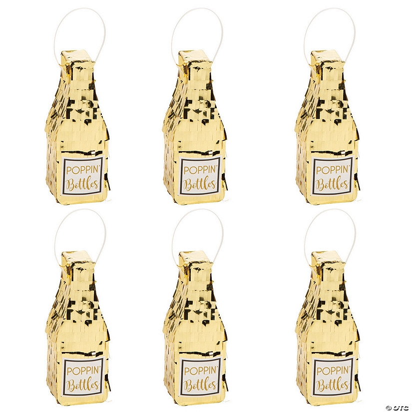 Bulk 12 Pc. Mini Popping Bottle Decor with Fringe Image