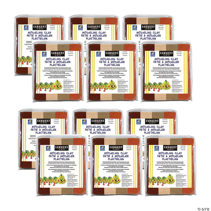 Bulk 12 Pc. Sargent Art<sup>&#174;</sup>Colors of My Friends Modeling Clay Packs Image
