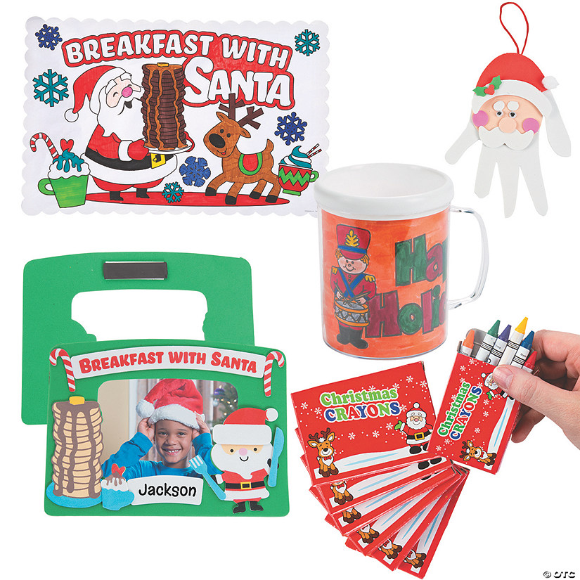 Bulk 120 Pc. Breakfast with Santa Craft Kit Assortment Image