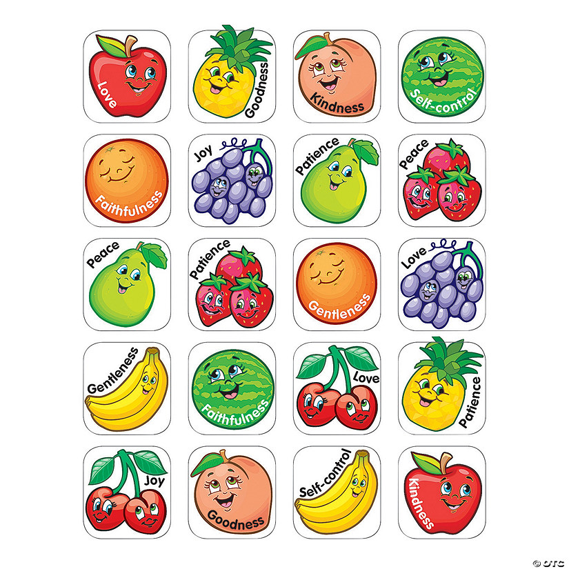 Bulk 120 Pc. Fruit of the Spirit Stickers Image