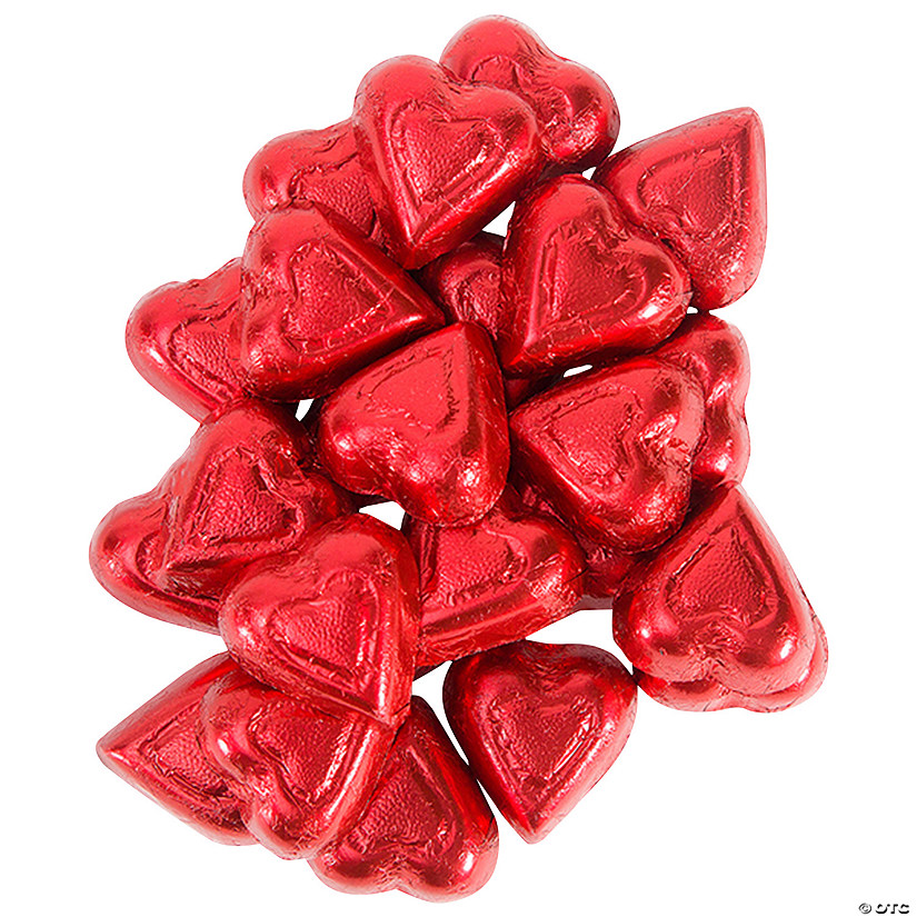 Bulk 1320 Pc. Valentine Red Chocolate Hearts Image