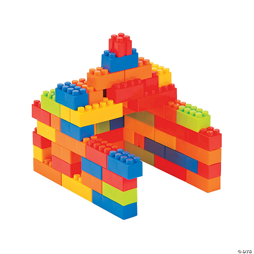 Bulk 140 Pc. Block Play Building Blocks Set Image