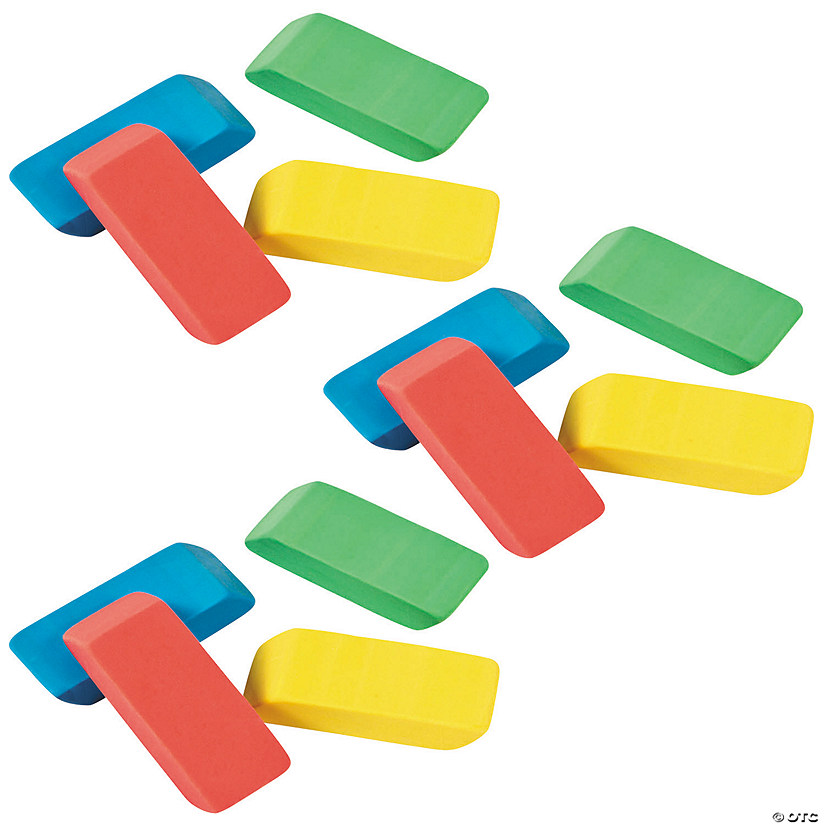 Bulk 144 Pc. Beveled Rainbow Erasers Image