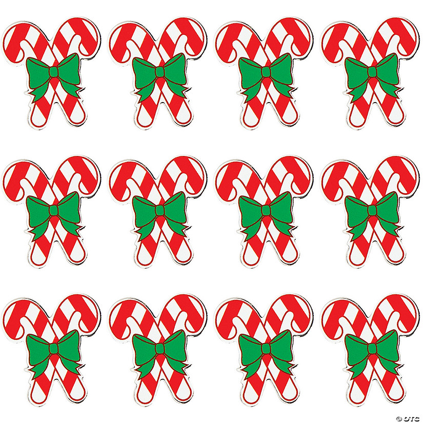 Bulk 144 Pc. Christmas Candy Cane Pins Image