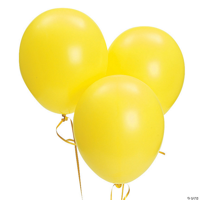 Bulk  144 Pc. Citrine Yellow 11" Latex Balloons Image
