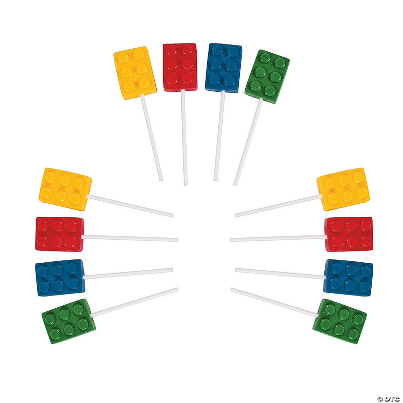 Bulk 144 Pc. Color Brick Lollipops Image