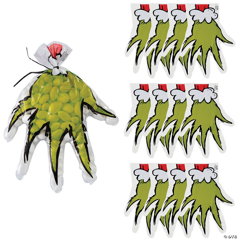 Bulk 144 Pc. Dr. Seuss&#8482; The Grinch Hand-Shaped Goody Bags Image