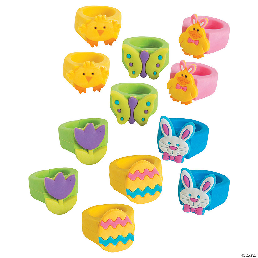 Bulk 144 Pc. Easter Rings Image