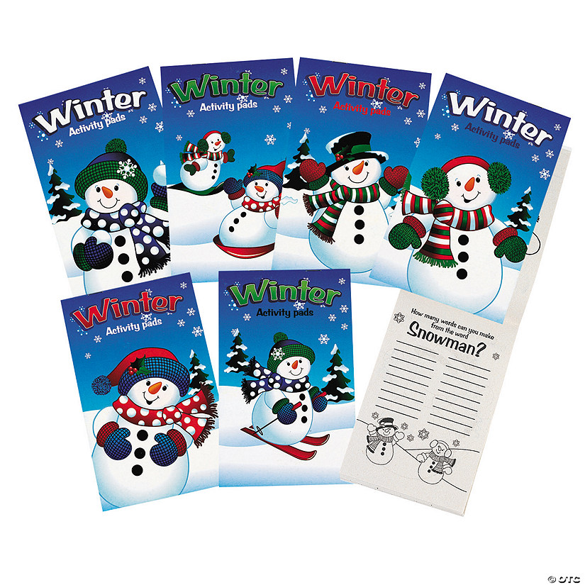 Bulk 144 Pc. Fun Winter Activity Pads Image
