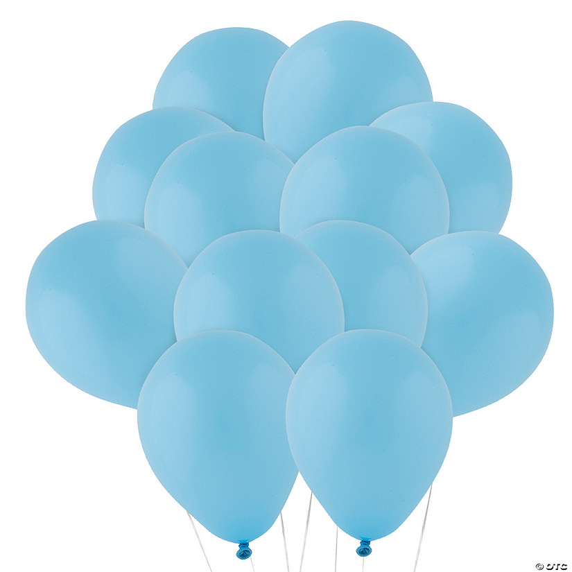 Bulk  144 Pc. Light Blue 5" Latex Balloons Image