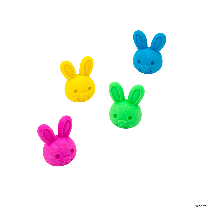 Bulk 144 Pc. Mini 3D Easter Bunny Erasers Oriental Trading