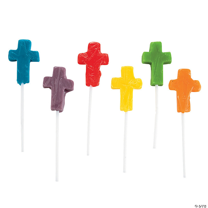 Bulk 144 Pc. Mini Cross-Shaped Lollipops Image