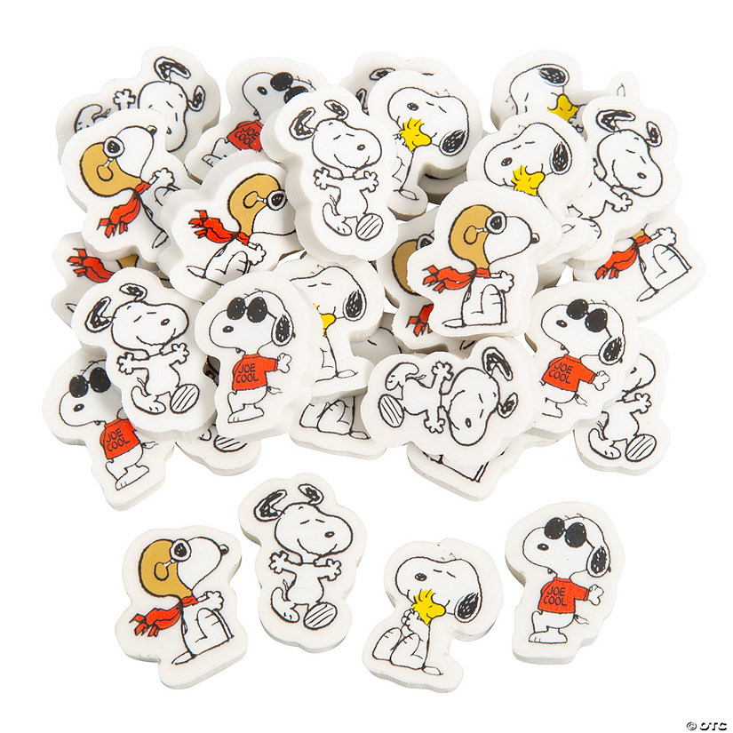 Bulk 144 Pc. Mini Peanuts<sup>&#174;</sup> Snoopy Erasers Image
