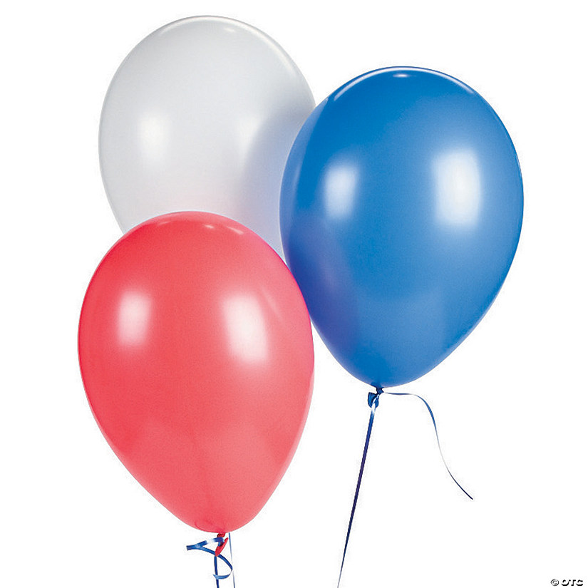 Bulk  144 Pc. Patriotic 11" Latex Balloon Assortment Image