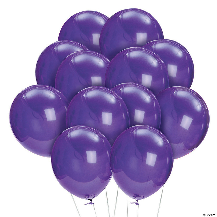 Bulk  144 Pc. Quartz Purple 11" Latex Balloons Image