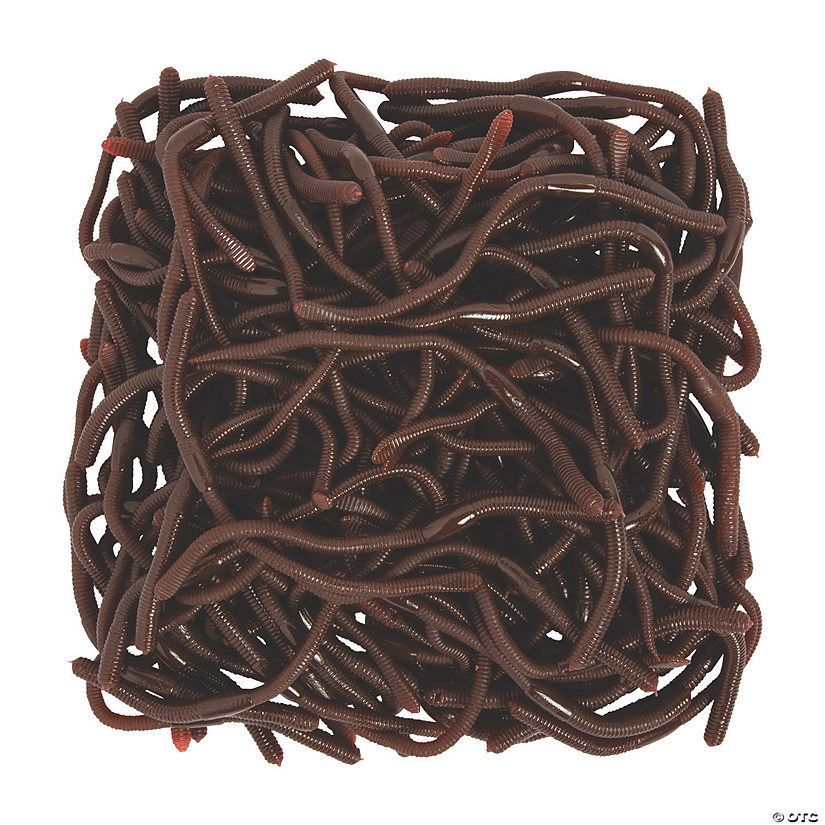 Bulk 144 Pc. Realistic Earthworms Image