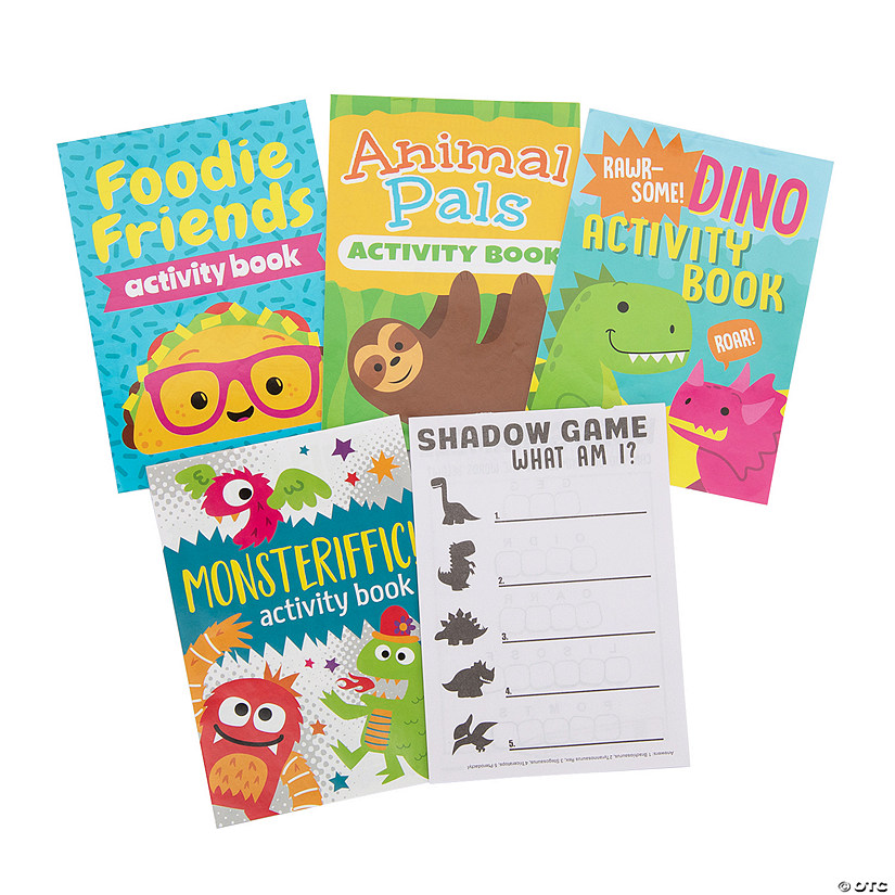 Bulk 144 Pc. Trendy Themes Activity Books Oriental Trading
