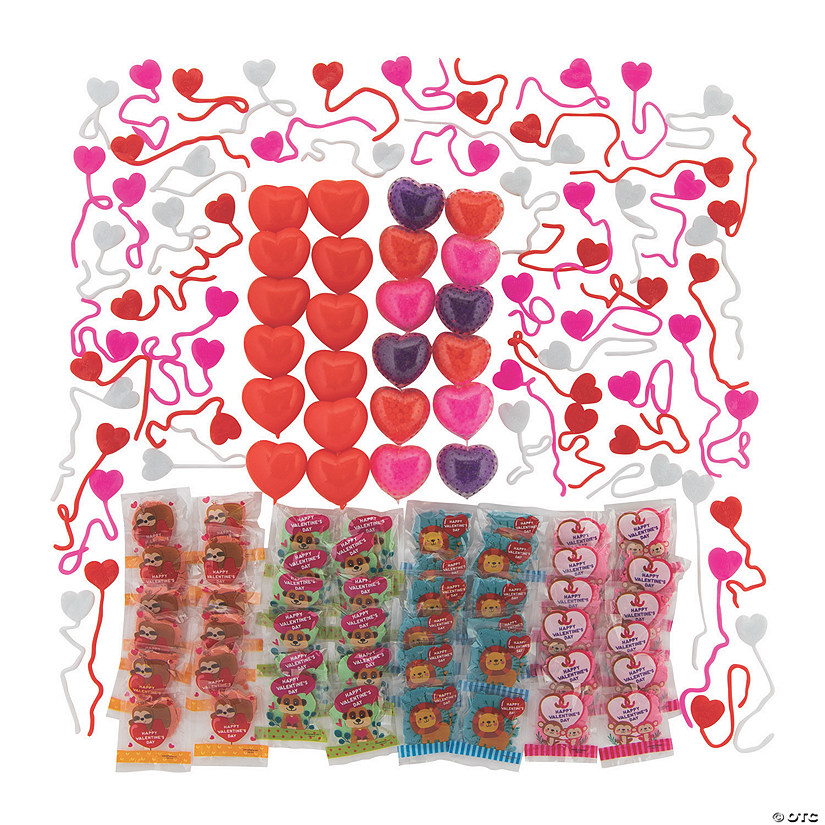 Bulk 144 Pc. Valentine Sticky Toy Assortment Image