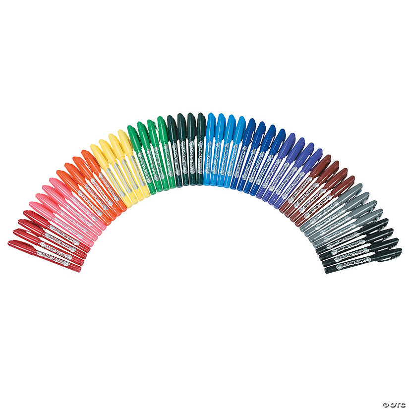 Bulk 144 Pc. Wonderful Wood Markers Classpack - 12 Colors per pack Image