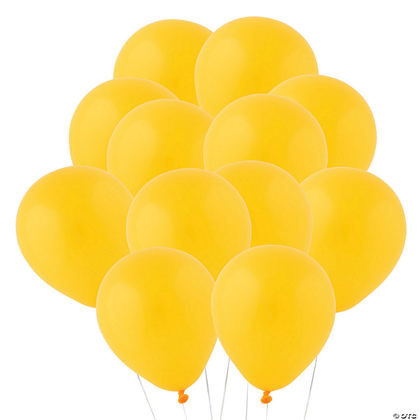 Bulk  144 Pc. Yellow 5" Latex Balloons Image