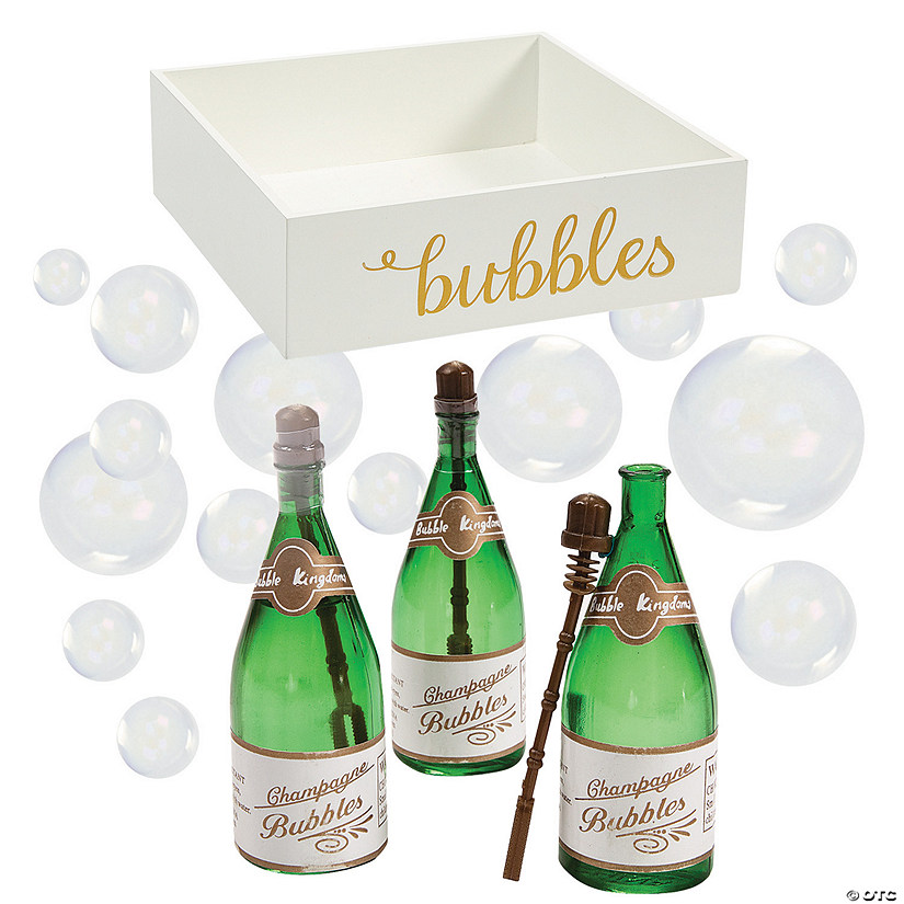 Bulk 145 Pc. Champagne Bubble Send-Off with White Tray Image