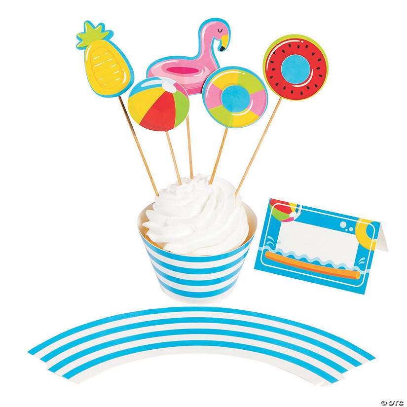 Bulk  150 Pc. Pool Party Dessert Decorating Kit Image