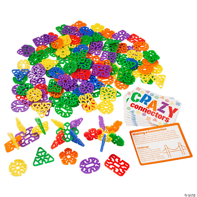 Bulk 153 Pc. STEM Cool Crazy Connectors Activity Learning Challenge Kit Image