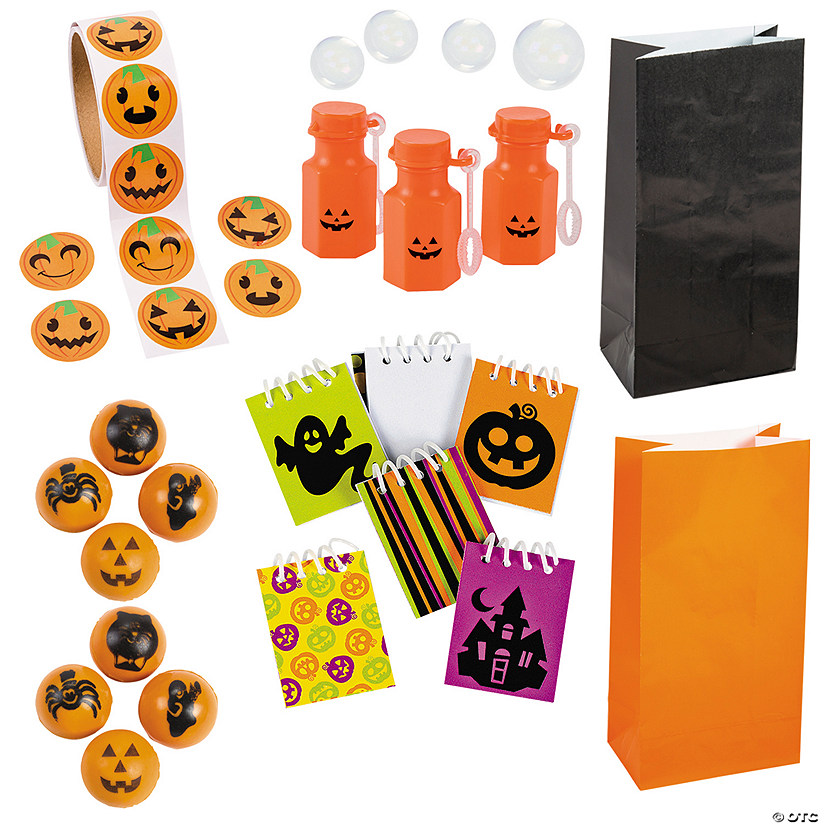 Bulk 193 Pc. Trick-or-Treat Giveaways Kit for 48 Image