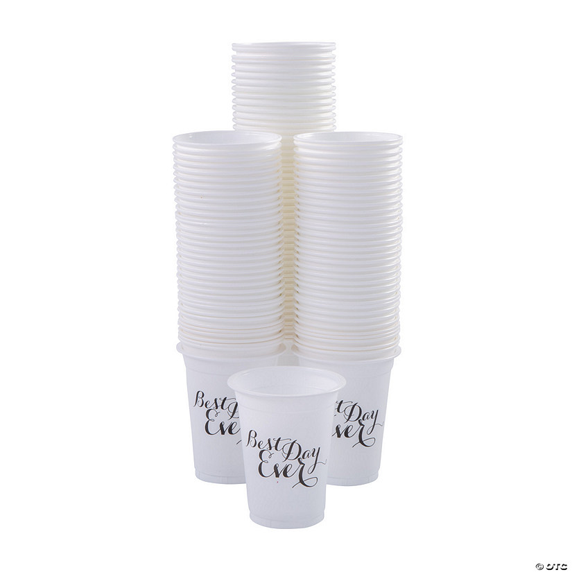 Bulk  200 Ct. Best Day Ever Disposable Cups Image