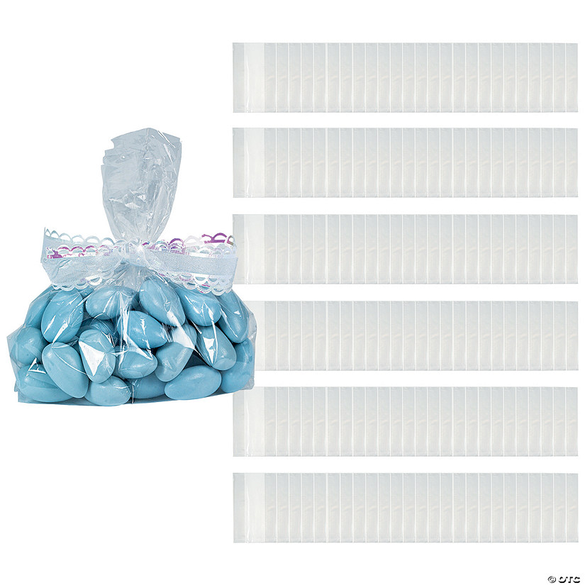 Bulk  200 Pc. Small Clear Basket Bags Image