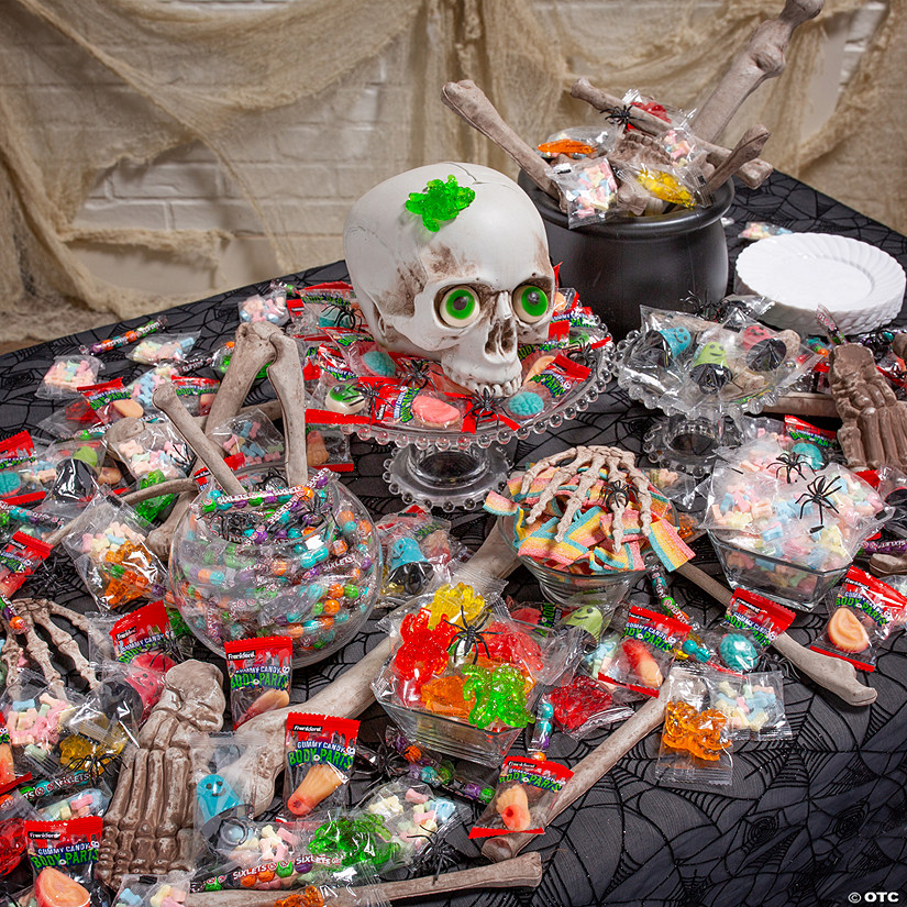 Bulk 2031 Pc. Bag of Bones Rainbow Halloween Candy Buffet Image