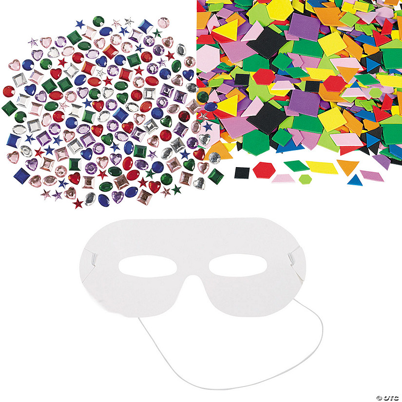 Bulk 2048 Pc. Purim Mask Craft Kit for 48 Guests Image