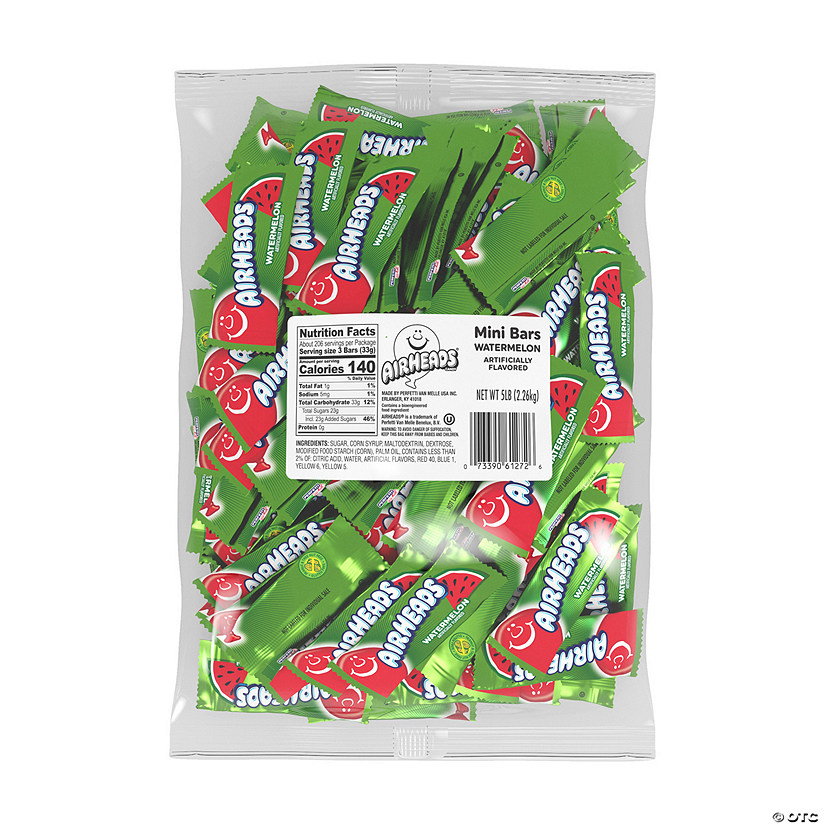 Bulk 208 Pc. AirHeads<sup>&#174;</sup> Mini Watermelon Chewy Candy Image