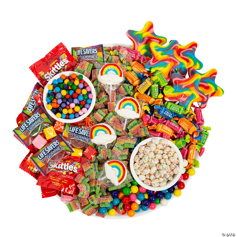 Bulk 2242 Pc. Rainbow Candy Charcuterie Board Image