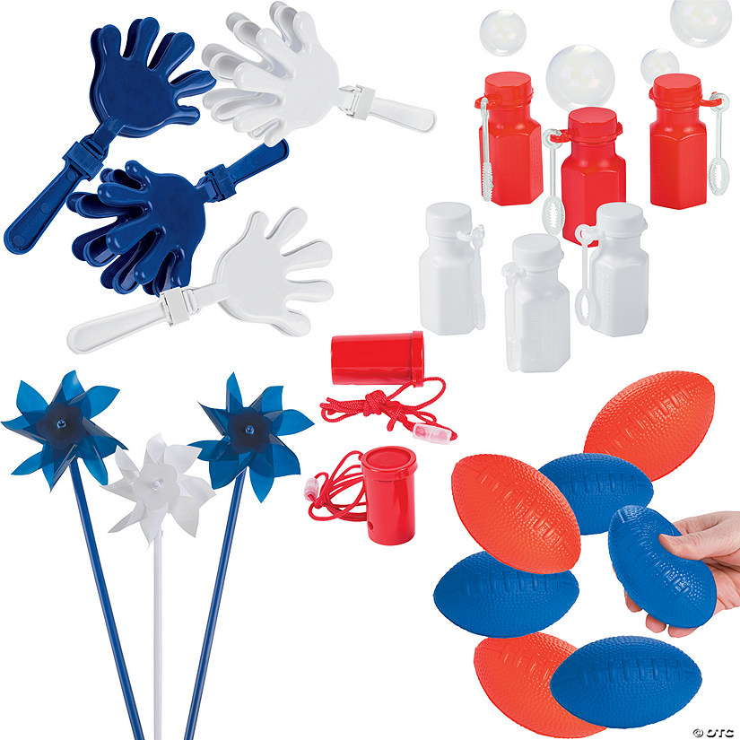 Bulk 228 Pc. Red, White & Blue Toy Kit Image