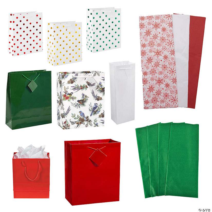 Bulk 232 Pc. Holiday Gift Bag Assortment Kit Image