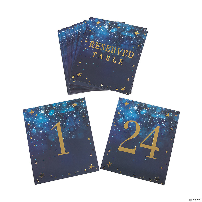 Bulk 24 Pc. Constellation Table Numbers 1 - 24 Image