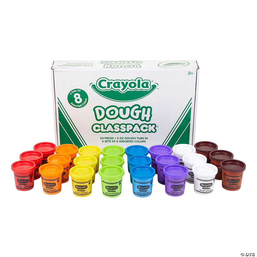Bulk 24 Pc. Crayola<sup>&#174;</sup> Dough Tubs Classpack<sup>&#174; </sup>- 8 Colors per pack Image