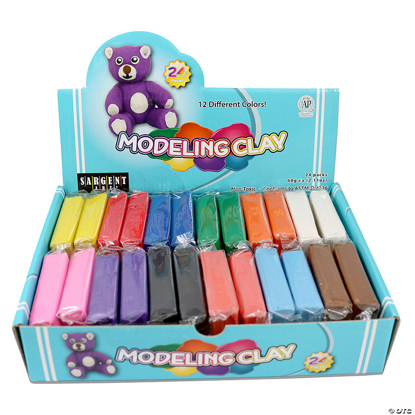 Bulk 24 Pc. Sargent Art<sup>&#174;</sup> Modeling Clay Classpack Image