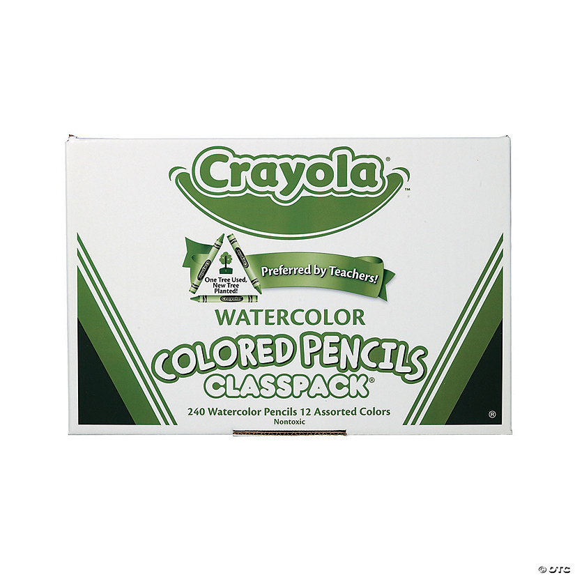 Bulk 240 Pc. 12-Color Crayola<sup>&#174;</sup> Watercolor Colored Pencils Classpack - 12 Colors per pack Image